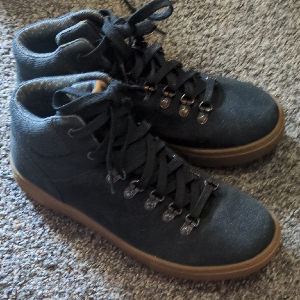Women's Black Lace-Up Boots